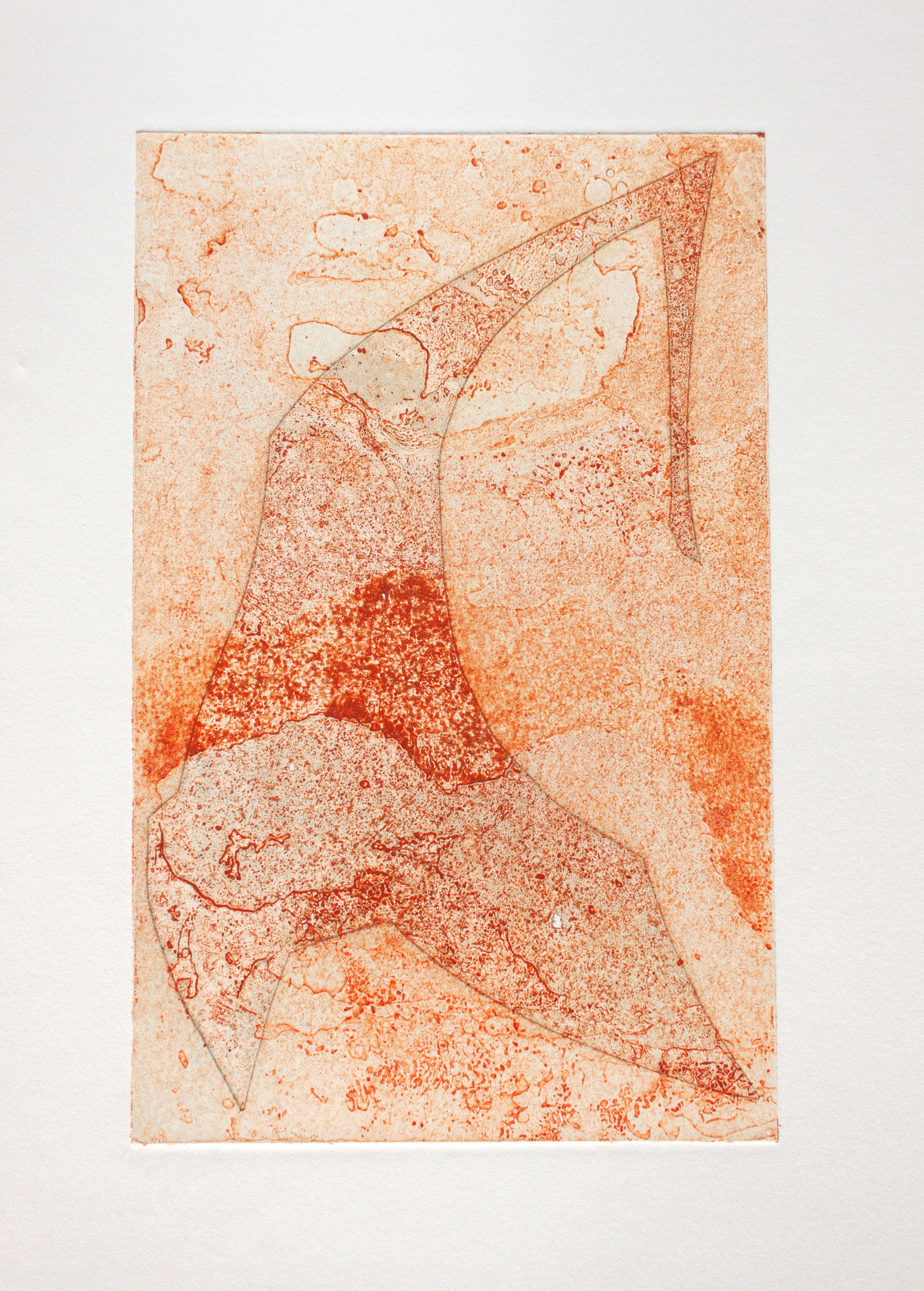 Unique Collograph and Monotype Print 6