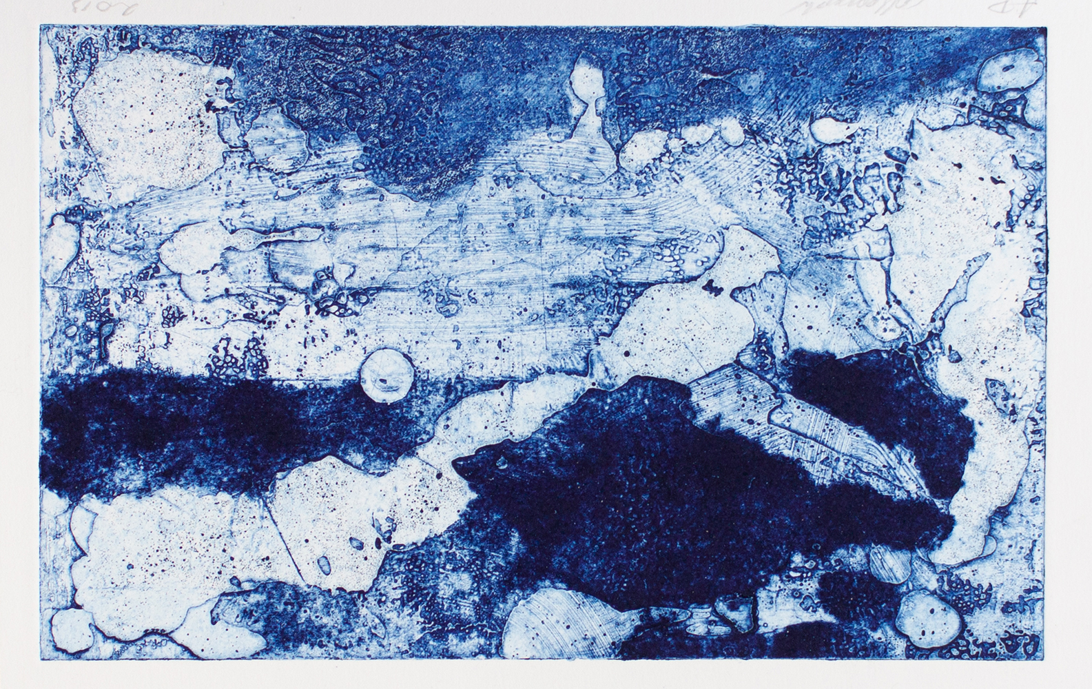 Unique Collograph and Monotype Print 15