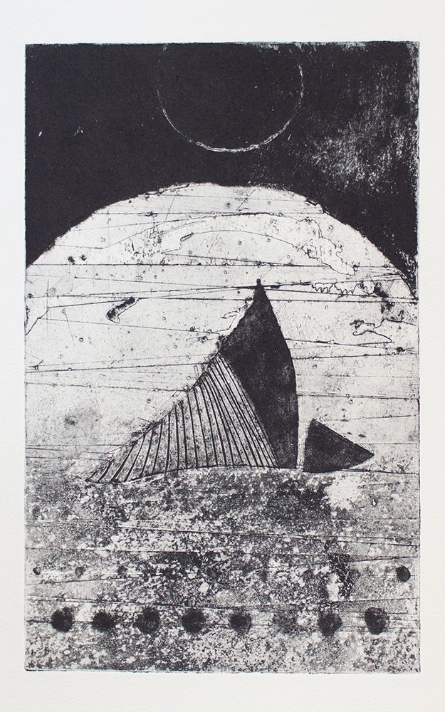 Unique Collograph and Monotype Print 18