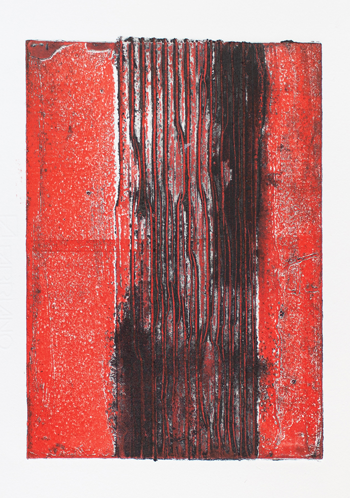 Unique Collograph and Monotype Print 20