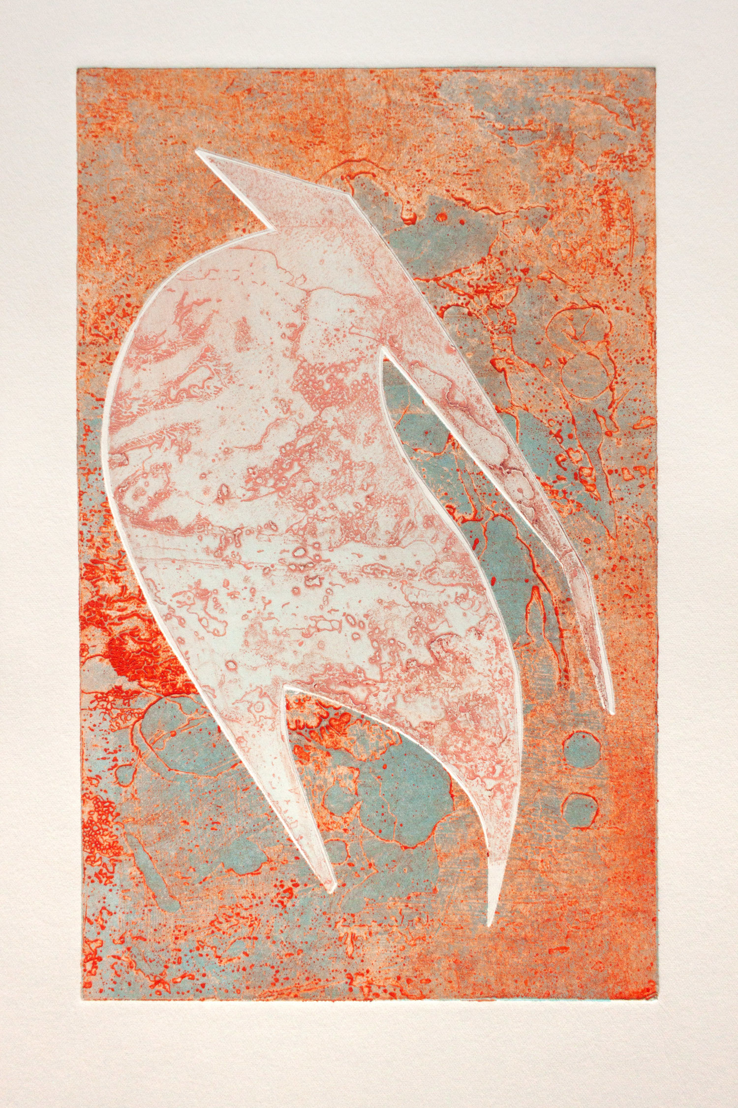 Unique Collograph and Monotype Print 4